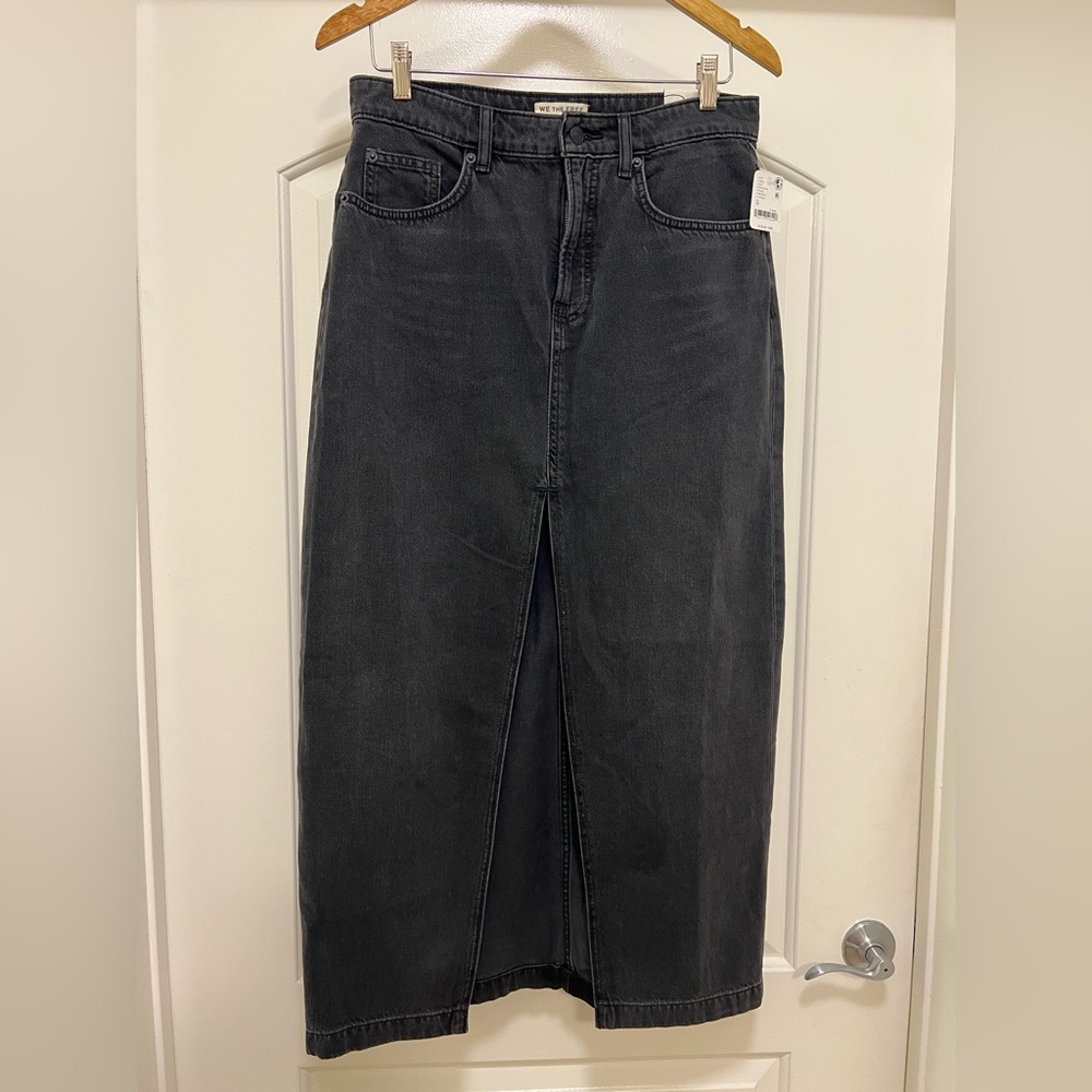 NWT We The Free Women's Nothing Better Denim Maxi Skirt - Picture 5 of 14
